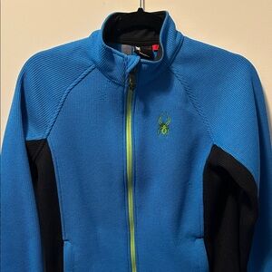 Spyder Blue and Black Jacket with Lime Accents